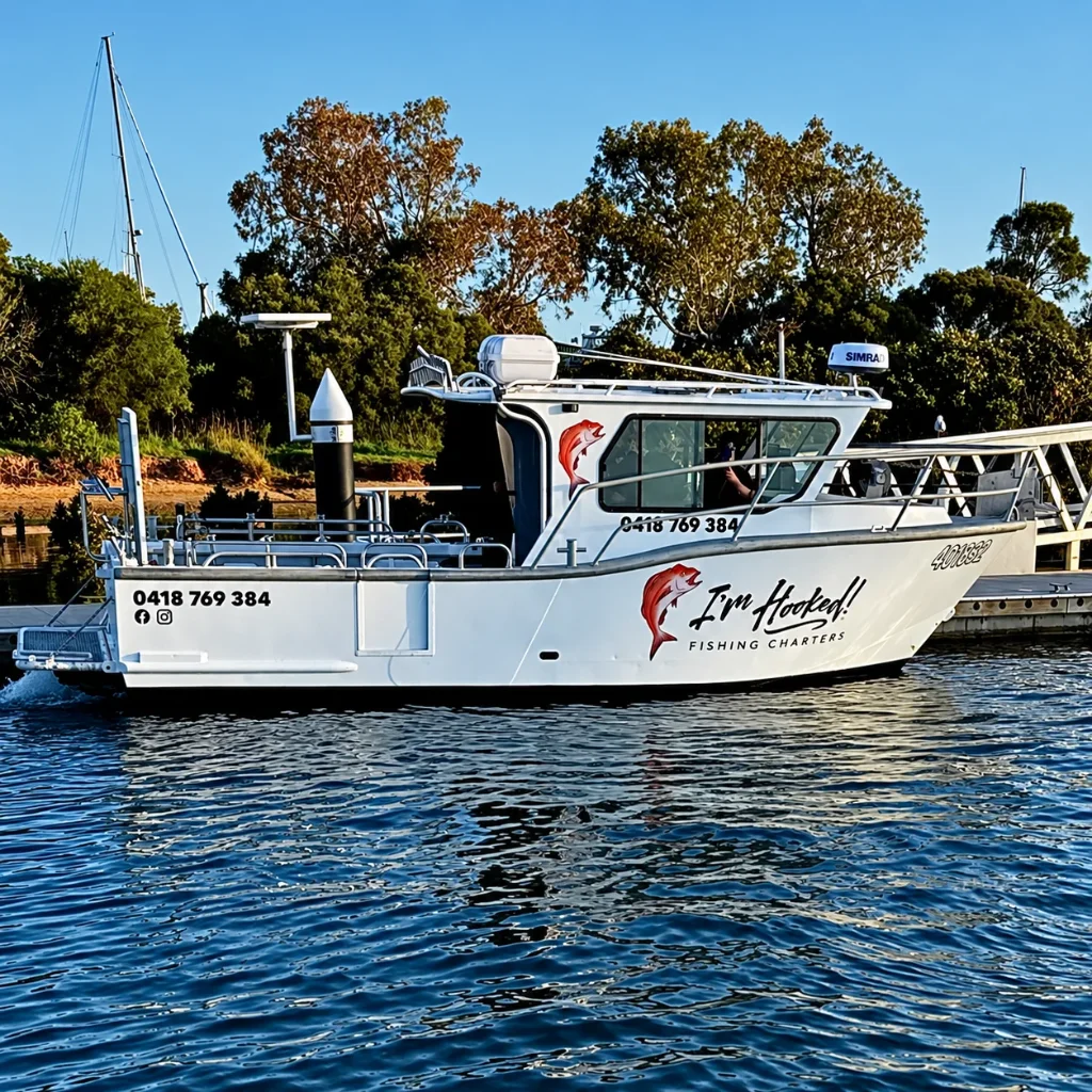 The boat ready for a charter